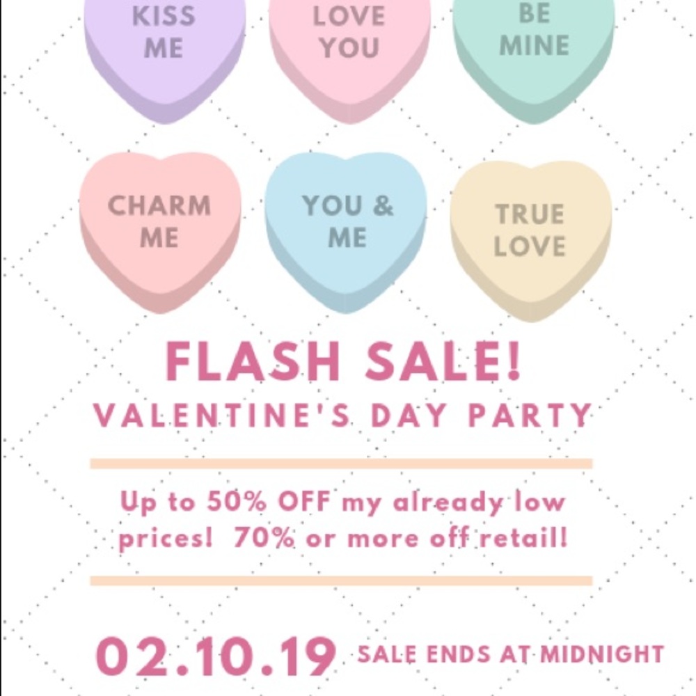 Valentine's Day FLASH SALE!!!  Ends Sun 02.10.19